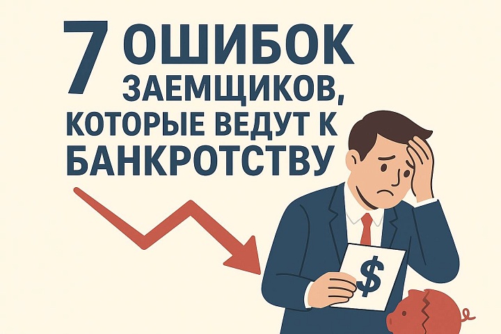 7 ошибок заемщиков, которые ведут к банкротству