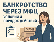 Банкротство через МФЦ: условия и порядок действий