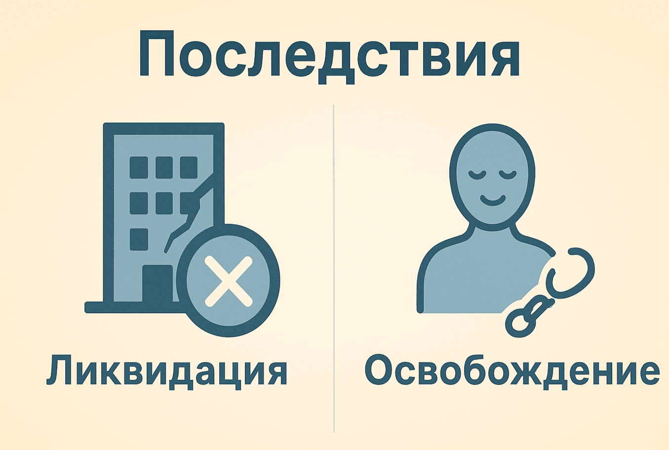 Сравнение последствий банкротства